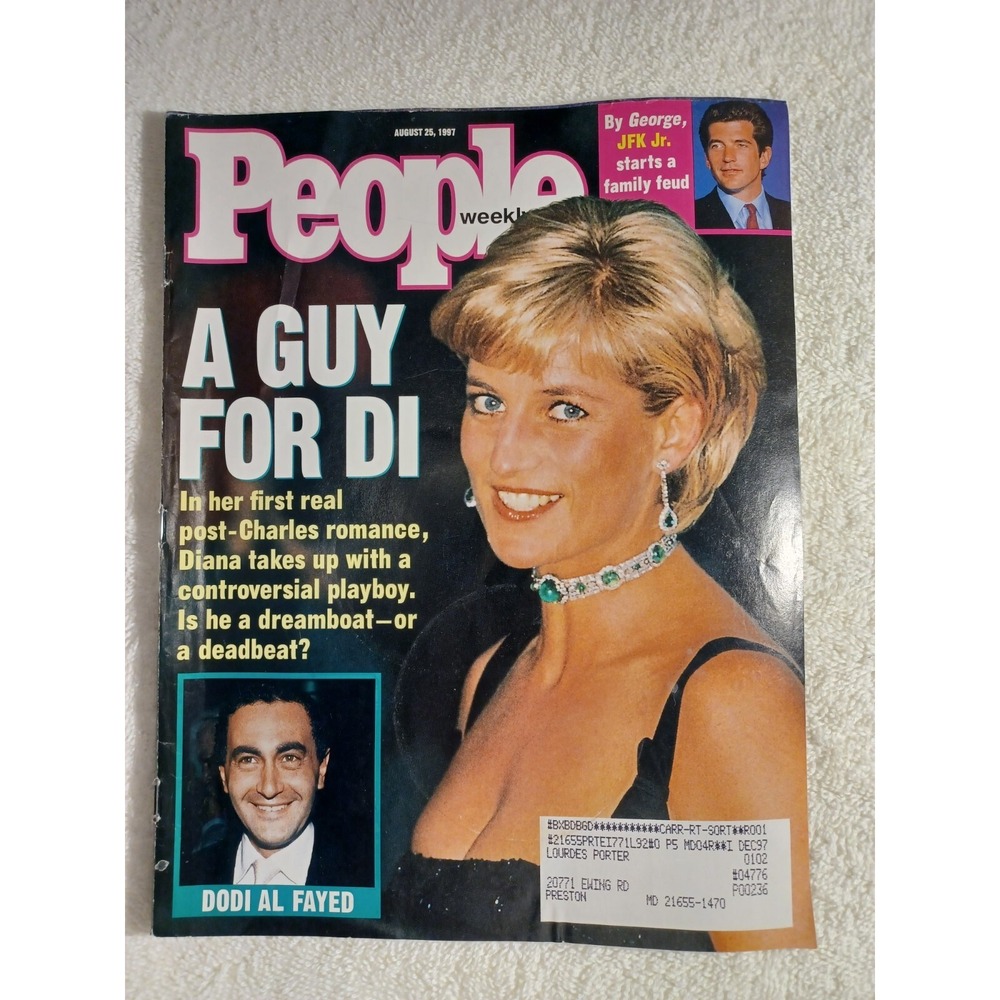 People Weekly August 25 1997, Princess Diana New Relationship Away From Charles